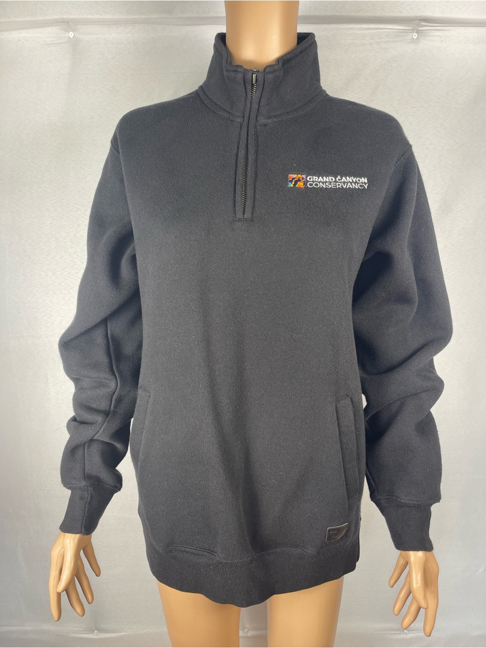 Grand Canyon conservancy Black Quarter-Zip Fleece Pullover